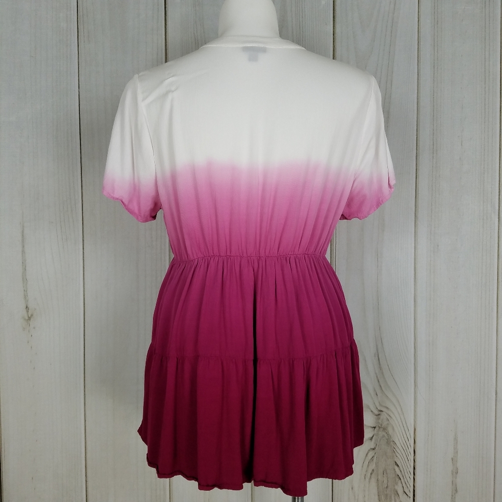 Torrid Pink Ombre Blouse - Picture 2 of 10